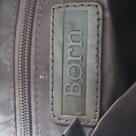 Born Brown Leather Shoulder Bag With Adjustable Strap For Crossbody - Picture 6 of 11